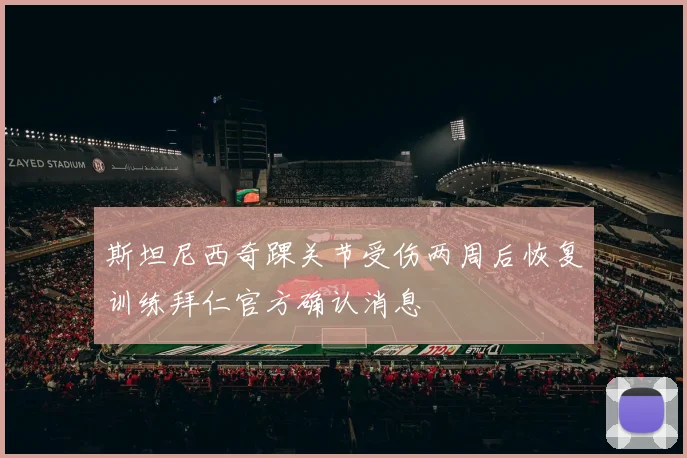 斯坦尼西奇踝关节受伤两周后恢复训练拜仁官方确认消息